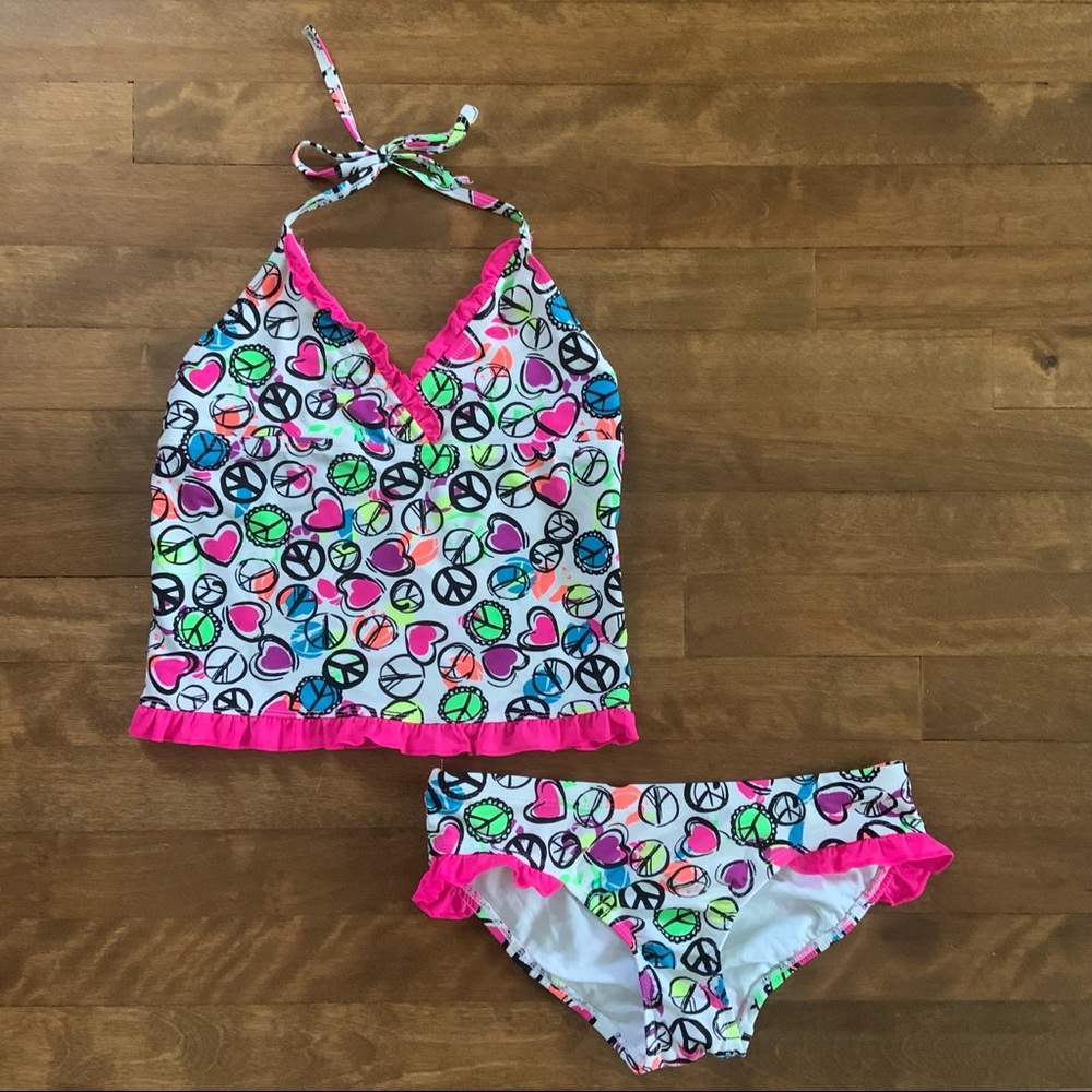 Girl's 2-Piece Tankini Set / Size L (10/12)
